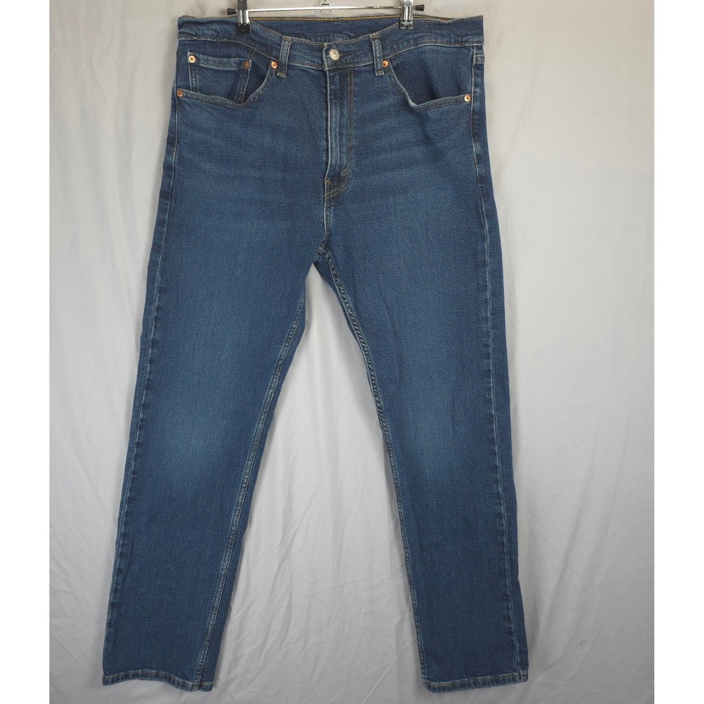 Levi's 505 Jeans Men 36x34‎ Straight Leg Blue Medium Wash Denim Classic